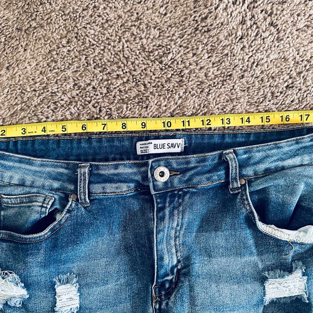 Denim Blue Women's Shorts 22 - Picture 2 of 6